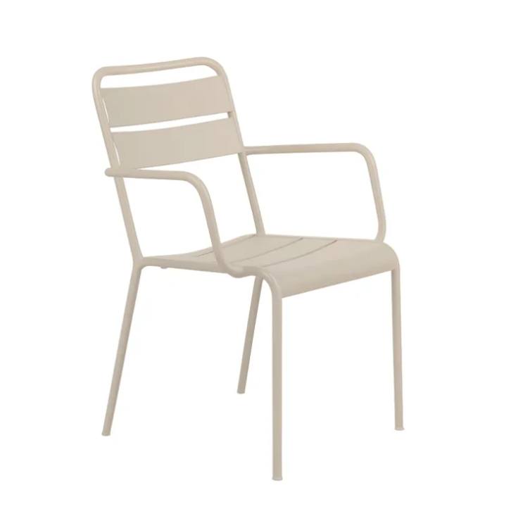 krzesło Twist, Vermobil Twist, krzesło stalowe, krzesło ogrodowe stalowe, krzesło retro, krzesło w stylu retro, krzesło z podłokietnikami, krzesło bez podłokietników, krzesło sztaplowane, designerskie krzesło ogrodowe, włoskie meble ogrodowe