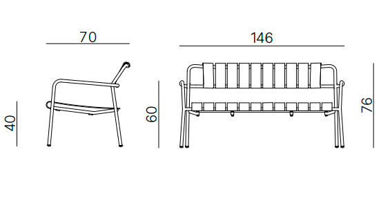 sofa Verdea, sofa Vermobil, sofa aluminiowa, sofa sztaplowana, sofa outdoorowa, sofa odporna na warunki atmosferyczne, sofa tarasowa