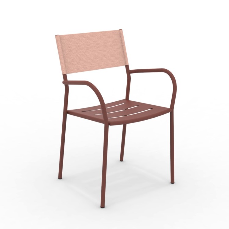 krzesło Vera, krzesło Vermobil, włoskie meble, outdoor furniture, krzesło outdoorowe, krzesło sztaplowane, krzesło tarasowe, krzesło metalowe, krzesło odporne na warunki atmosferyczne