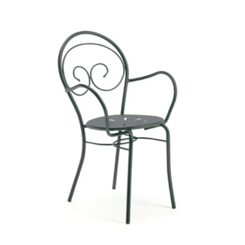krzesło Mimmo, krzesło Vermobil, krzesło włoskie, włoski design, krzesło metalowe, krzesło ogrodowe, krzesło tarasowe, krzesło sztaplowane, krzesło do ogródka restauracyjnego