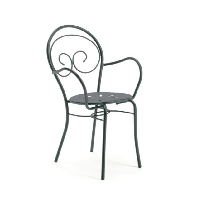 krzesło Mimmo, krzesło Vermobil, krzesło włoskie, włoski design, krzesło metalowe, krzesło ogrodowe, krzesło tarasowe, krzesło sztaplowane, krzesło do ogródka restauracyjnego