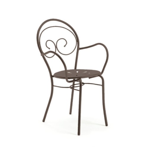 krzesło Mimmo, krzesło Vermobil, krzesło włoskie, włoski design, krzesło metalowe, krzesło ogrodowe, krzesło tarasowe, krzesło sztaplowane, krzesło do ogródka restauracyjnego