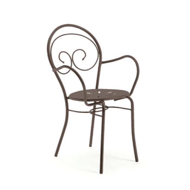 krzesło Mimmo, krzesło Vermobil, krzesło włoskie, włoski design, krzesło metalowe, krzesło ogrodowe, krzesło tarasowe, krzesło sztaplowane, krzesło do ogródka restauracyjnego