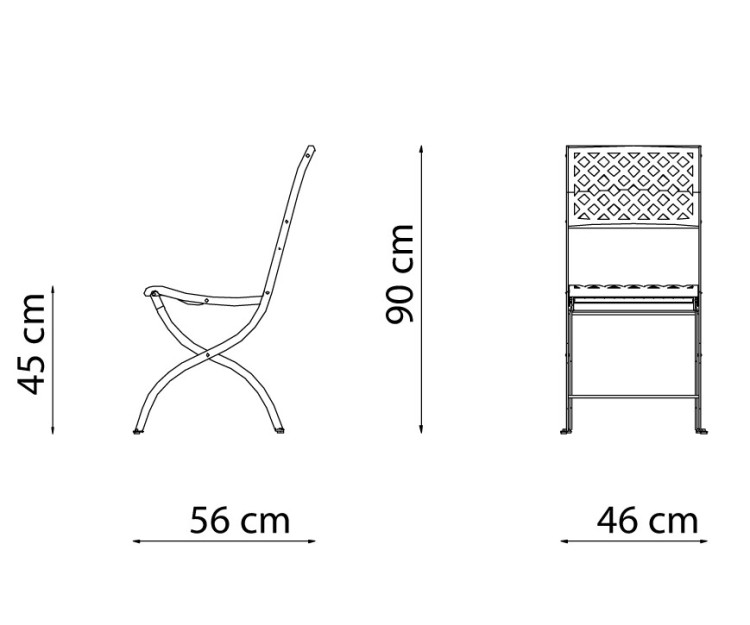 krzesło Springtime, krzesło składane, krzesło ogrodowe, krzesło outdoorowe, krzesło metalowe, krzesło ażurowe, krzesło ogrodowe, krzesło do restauracji