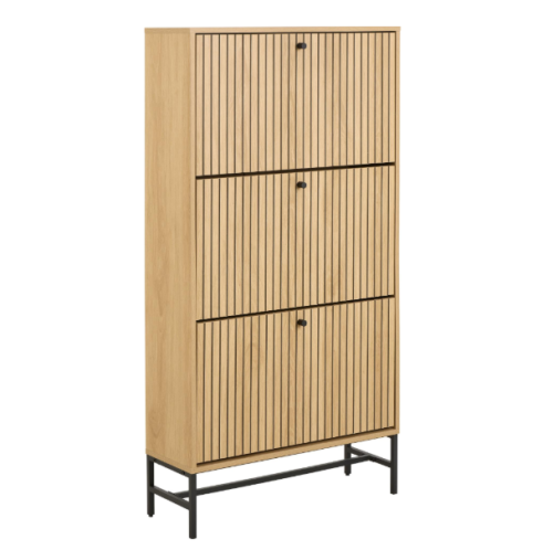 szafka na buty Albany, szafka na buty Actona, szafka na buty dąb, szafka na buty do przedpokoju, nowoczesna szafka na buty, szafka na buty w stylu skandynawskim, szafka na buty lamele