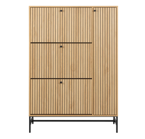 szafka na buty Albany, szafka na buty Actona, szafka na buty dąb, szafka na buty do przedpokoju, nowoczesna szafka na buty, szafka na buty w stylu skandynawskim, szafka na buty lamele