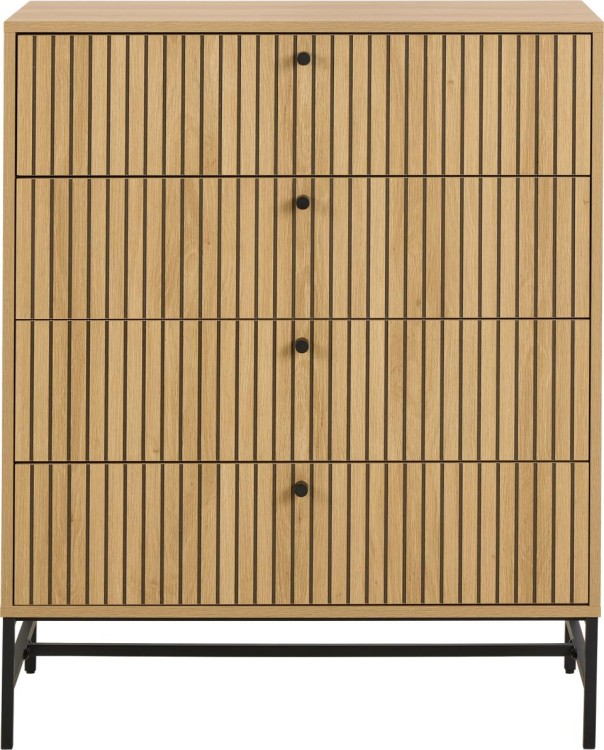 komoda Albany, komoda Actona, komoda dąb, komoda do sypialni, komoda do salonu, nowoczesna komoda, komoda w stylu skandynawskim, komoda lamele