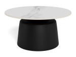 Stolik kawowy Santorini White Ø70cm - Actona