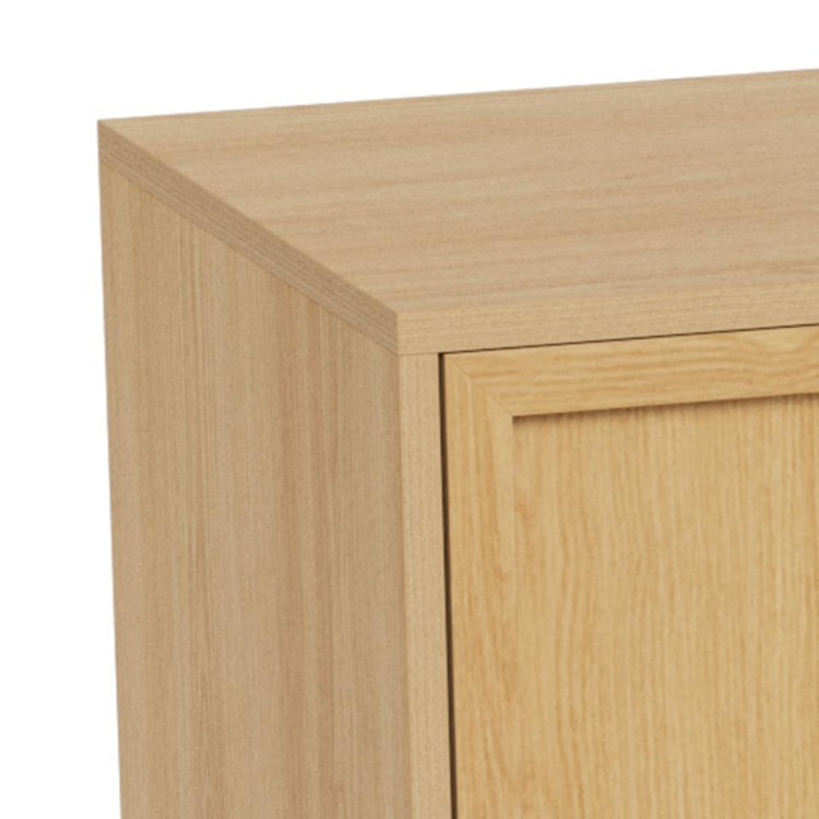 komoda Palmdale, komoda Actona, komoda imitacja dębu, komoda do salonu, komoda do sypialni, komoda w stylu boho, minimalistyczna komoda