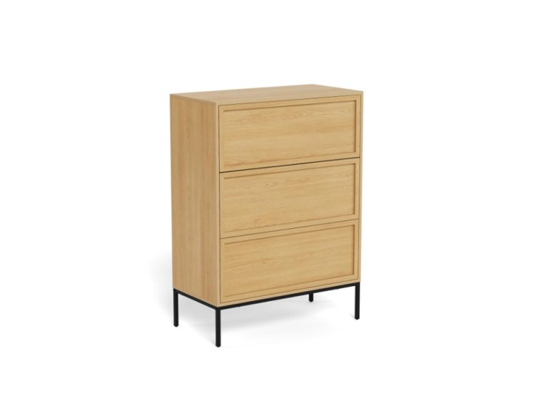 komoda Palmdale, komoda Actona, komoda imitacja dębu, komoda do salonu, komoda do sypialni, komoda w stylu boho, minimalistyczna komoda