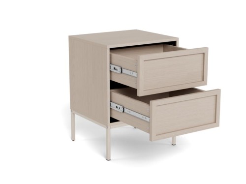 szafka nocna Palmdale, szafka nocna Actona, szafka nocna imitacja dębu, szafka nocna do sypialni, szafka nocna w stylu boho, minimalistyczna szafka nocna