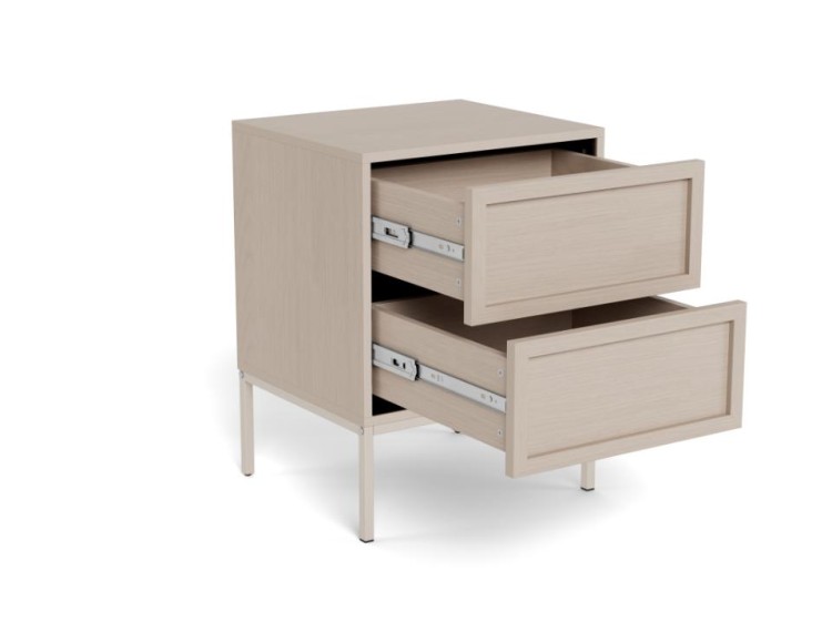 szafka nocna Palmdale, szafka nocna Actona, szafka nocna imitacja dębu, szafka nocna do sypialni, szafka nocna w stylu boho, minimalistyczna szafka nocna