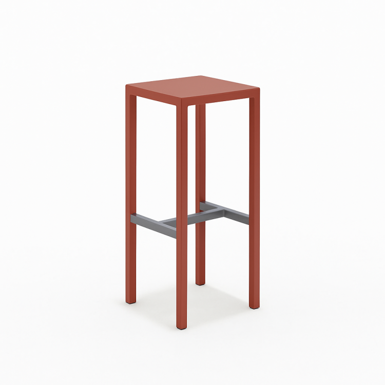 hoker Seaside, hoker Vermobil, hoker metalowy, hoker outdoorowy, hoker minimalistyczny, włoski design, hoker na taras, hoker do restauracji