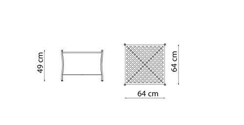 stolik kawowy Springtime, stolik kawowy Vermobil, stolik kawowy outdoorowy, stolik na taras, stolik ogrodowy, stolik metalowy