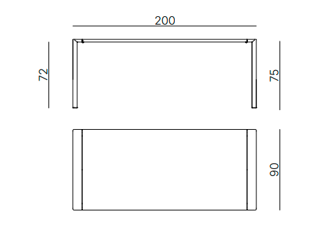 stół Fox, stół Vermobil, stół stalowy, stół outdoorowy, stół odporny na warunki atmosferyczne, stół tarasowy
