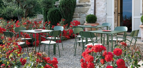 stół Fox, stół Vermobil, stół stalowy, stół outdoorowy, stół odporny na warunki atmosferyczne, stół tarasowy