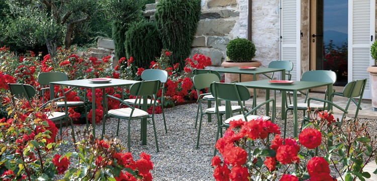 stół Fox, stół Vermobil, stół stalowy, stół outdoorowy, stół odporny na warunki atmosferyczne, stół tarasowy