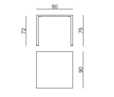 stół Fox, stół Vermobil, stół stalowy, stół outdoorowy, stół odporny na warunki atmosferyczne, stół tarasowy