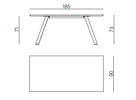 stół Daisy, stół Vermobil, stół outdoorowy, stół stalowy, stół tarasowy, stół odporny na warunki atmosferyczne, stół ogrodowy