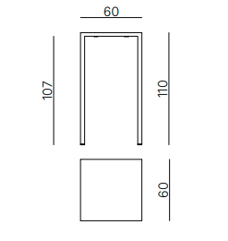 stolik barowy Quatris, stolik Vermobil, stolik barowy tarasowy, stolik outdoorowy, stolik odporny na warunki atmosferyczne, stolik stalowy