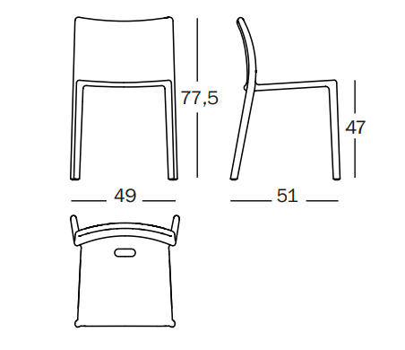 krzesło Air, krzesło Magis, krzesło z tworzywa, krzesło sztaplowane, krzesło outdoorowe, krzesło odporne na warunki atmosferyczne, krzesło tarasowe