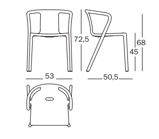 krzesło Air, krzesło Magis, krzesło z tworzywa, krzesło sztaplowane, krzesło outdoorowe, krzesło odporne na warunki atmosferyczne, krzesło tarasowe