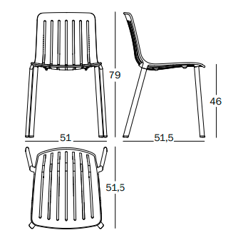 krzesło Plato, krzesło Magis, krzesło aluminiowe, krzesło sztaplowane, krzesło outdoorowe, krzesło odporne na warunki atmosferyczne, krzesło tarasowe