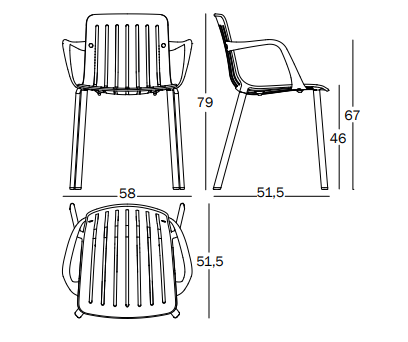 krzesło Plato, krzesło Magis, krzesło aluminiowe, krzesło sztaplowane, krzesło outdoorowe, krzesło odporne na warunki atmosferyczne, krzesło tarasowe