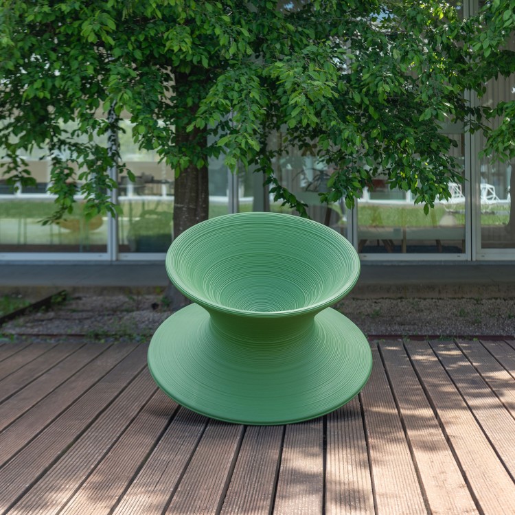 fotel Spun, fotel obrotowy, fotel z tworzywa, fotel outdoorowy, fotel odporny na warunki atmosferyczne