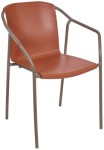 Krzesło Rod taupe/terracota - Ezpeleta