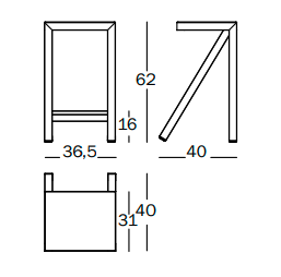 hoker Bureaurama, hoker Magis, hoker aluminium, hoker outdoorowy, hoker odporny na warunki atmosferyczne, hoker jadalniany