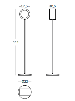 lampa Lost, lampa Magis, lampa podłogowa, lampa minimalistyczna, lampa stojąca, lampa do salonu, nowoczesna lampa