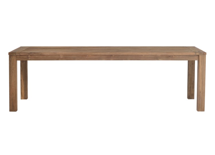 stół Giacarta, stół Greenwood, stół drewniany, stół z drewna tekowego, stół prostokątny, stół boho, stół w stylu rustykalnym