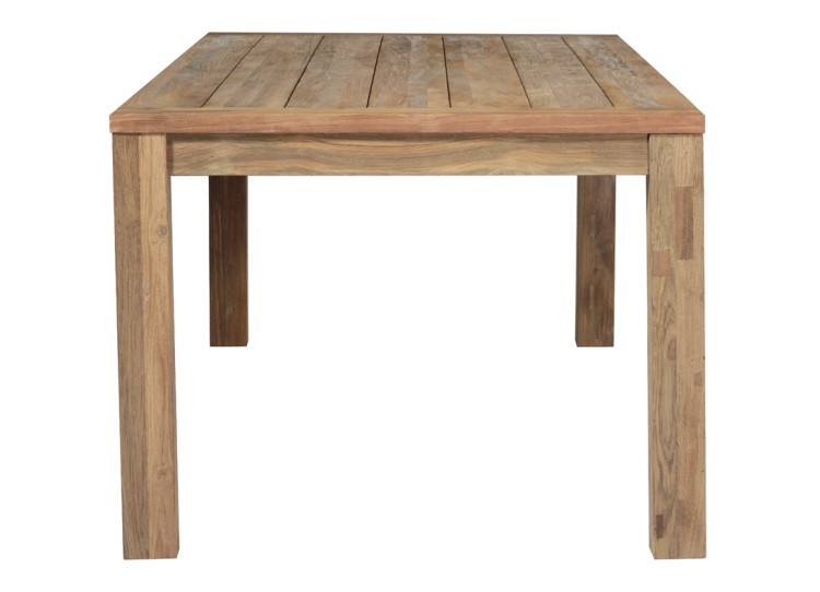 stół Giacarta, stół Greenwood, stół drewniany, stół z drewna tekowego, stół prostokątny, stół boho, stół w stylu rustykalnym