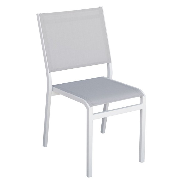 krzesło Pola, krzesło aluminiowe, krzesło sztaplowane, krzesło outdoorowe, krzesło na taras, meble ogrodowe