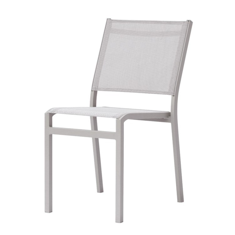 krzesło Pola, krzesło aluminiowe, krzesło sztaplowane, krzesło outdoorowe, krzesło na taras, meble ogrodowe