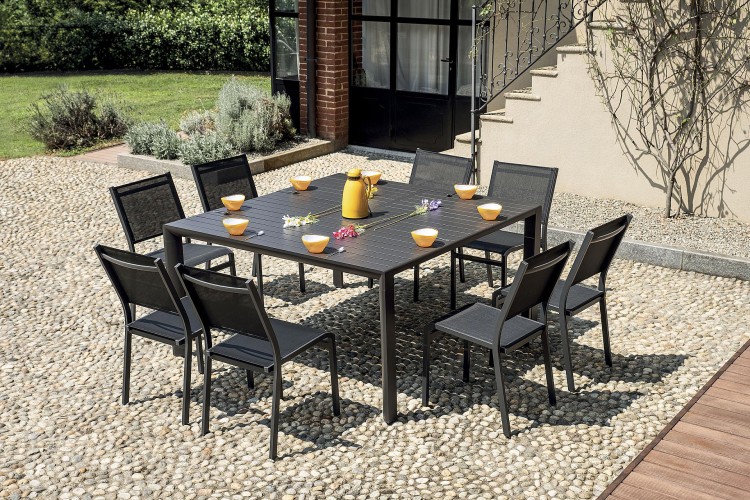 krzesło Pola, krzesło aluminiowe, krzesło sztaplowane, krzesło outdoorowe, krzesło na taras, meble ogrodowe
