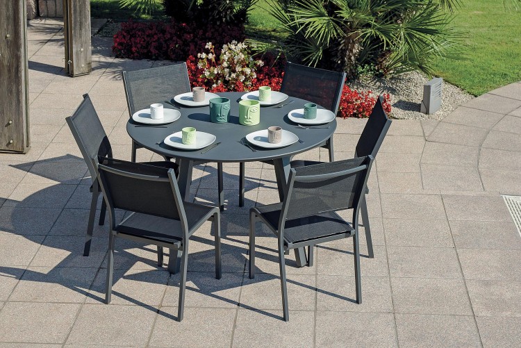 krzesło Pola, krzesło aluminiowe, krzesło sztaplowane, krzesło outdoorowe, krzesło na taras, meble ogrodowe