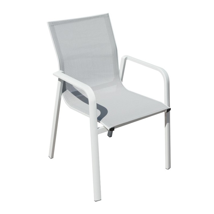 krzesło Samo, krzesło aluminiowe, krzesło sztaplowane, krzesło outdoorowe, krzesło na taras, meble ogrodowe
