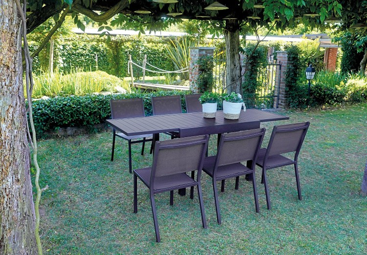 krzesło Elba, krzesło aluminiowe, krzesło sztaplowane, krzesło outdoorowe, krzesło na taras, meble ogrodowe