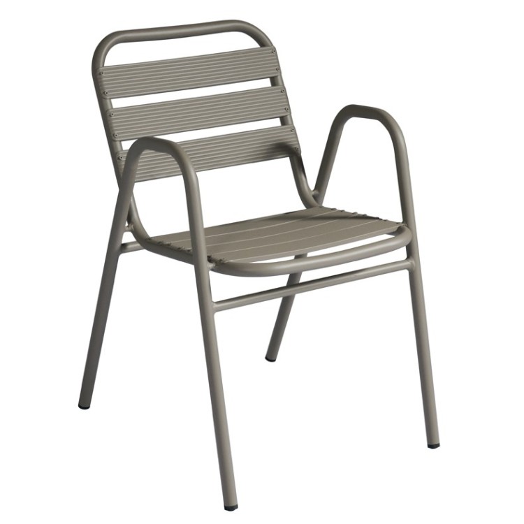 krzesło Calipso, krzesło aluminiowe, krzesło sztaplowane, krzesło outdoorowe, krzesło na taras, meble ogrodowe