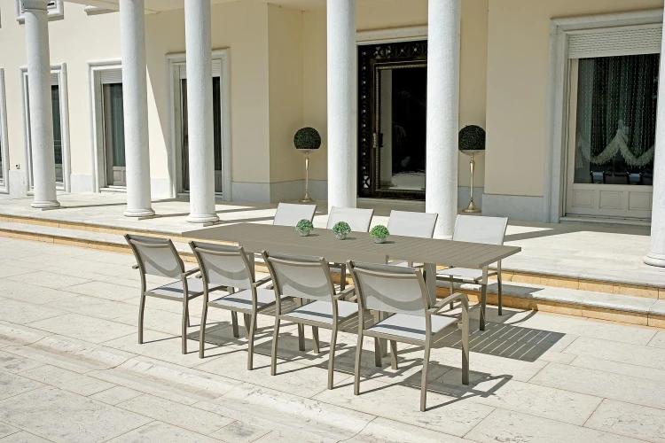 krzesło Viareggio, krzesło aluminiowe, krzesło sztaplowane, krzesło outdoorowe, krzesło na taras, meble ogrodowe