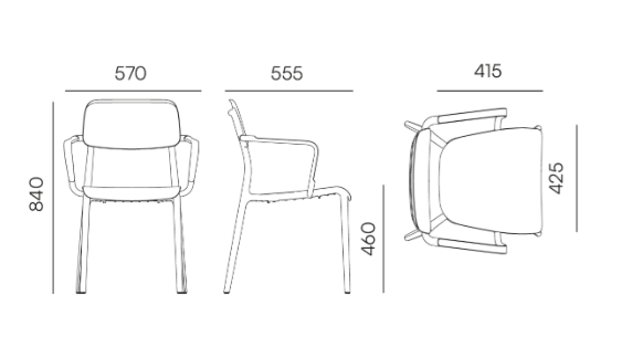 krzesło Rimo, krzesło z tworzywa, krzesło Ferne, krzesło polskiego producenta, krzesło outdoorowe