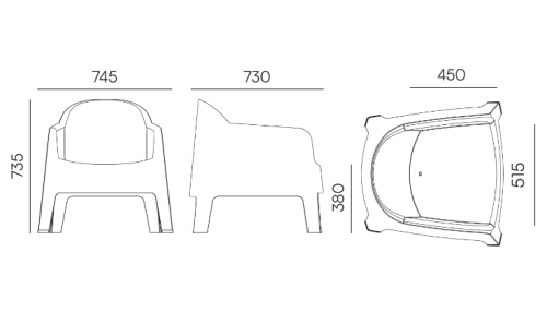 fotel Milane, fotel Ferne, fotel  z tworzywa, fotel outdoorowy, fotel tarasowy, fotel  sztaplowany