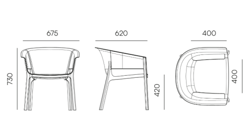 fotel Nexo, fotel Ferne, fotel z tworzywa, fotel outdoorowy, fotel tarasowy, fotel sztaplowany, fotel ogrodowy