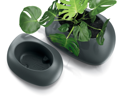 donica Yeke, donica Ethick, donica z tworzywa, donica outdoorowa, donica imitacja kamienia, donica na taras