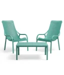 Zestaw stolik kawowy Net + 2 fotele Net Lounge salice - Nardi
