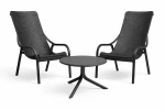 Zestaw stolik kawowy Spritz + 2 fotele Net Lounge anthracite - Nardi
