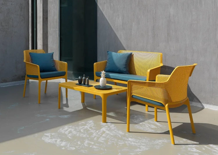 zestaw Net, fotel Net Relax, stolik kawowy Net, meble Nardi, meble ogrodowe, meble tarasowe