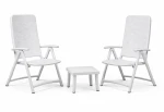 Zestaw stolik Rodi + 2 fotele Darsena bianco - Nardi